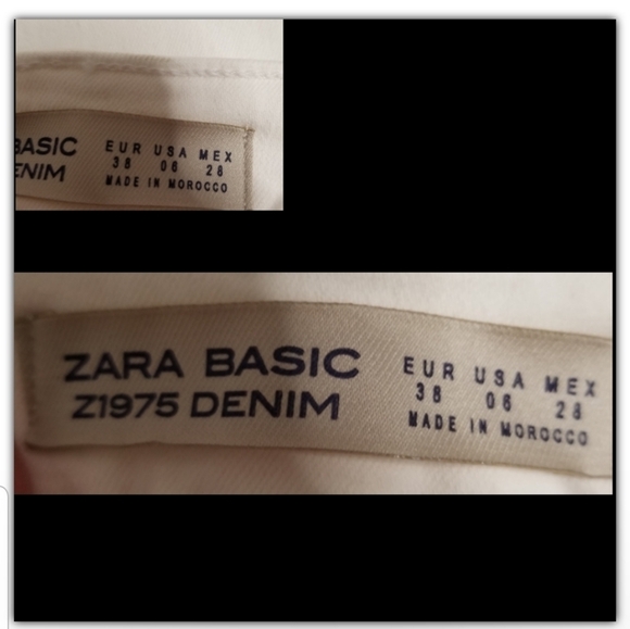 NWT Zara basic Jean's racer stripe on sides - Picture 4 of 5